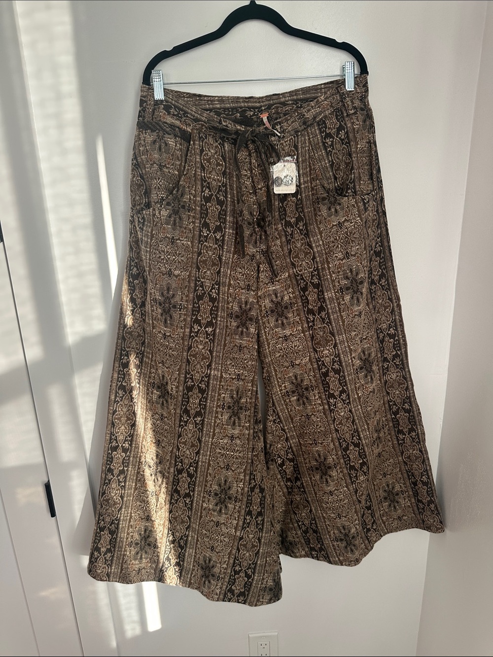 NWT Free People Dahlia Print Wide-Leg Pants-Original As Header - Picture 4 of 7